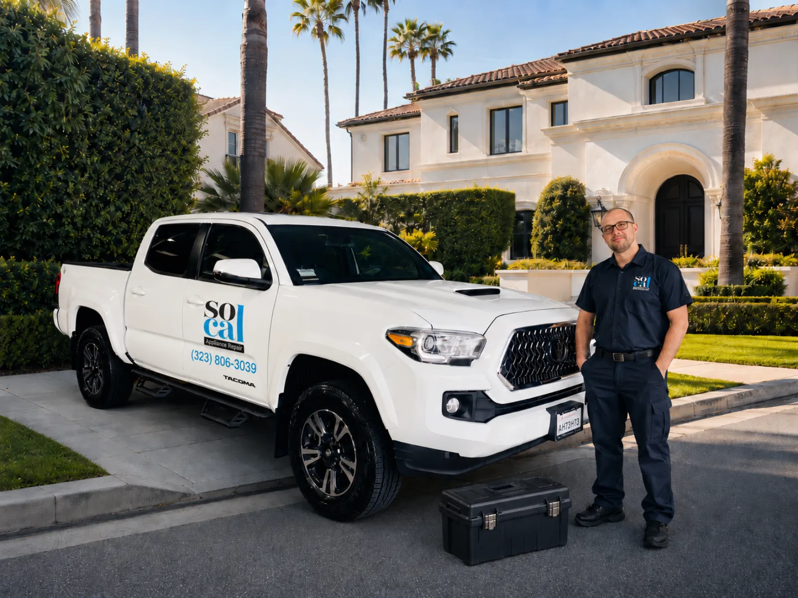 SoCal Appliance Repair Pros technician on a service call in Beverly Hills, CA